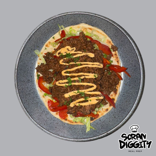 Meal 7 - Fajita beef flatbread.